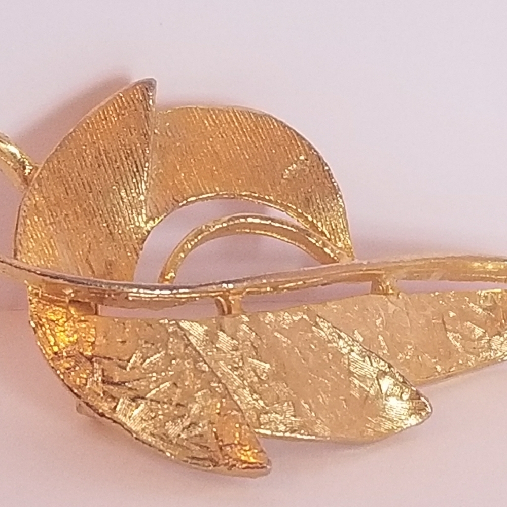 Gold Leaf Broach
